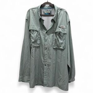 Magellan Men's Green Button-Up Fishing Shirt